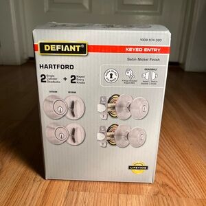 Satin Nickel Door Knob Set